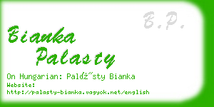 bianka palasty business card